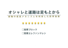 jWBA 第2 回一般公募キャンペーン 「褒めてください」 防草ブロック・コンテスト